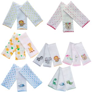 Pano De Boca Toalha Babete 100% Algodão