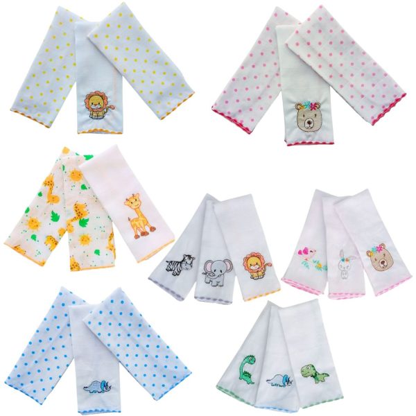 Pano De Boca Toalha Babete 100% Algodão