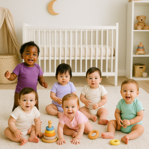 Kit 3 Body manga Curta Bebê Sortido