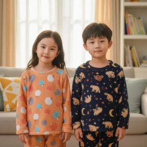 Pijama Soft Macio Inverno Infantil Plush Frio Brilha No Escuro Tamanho 1 ao 8